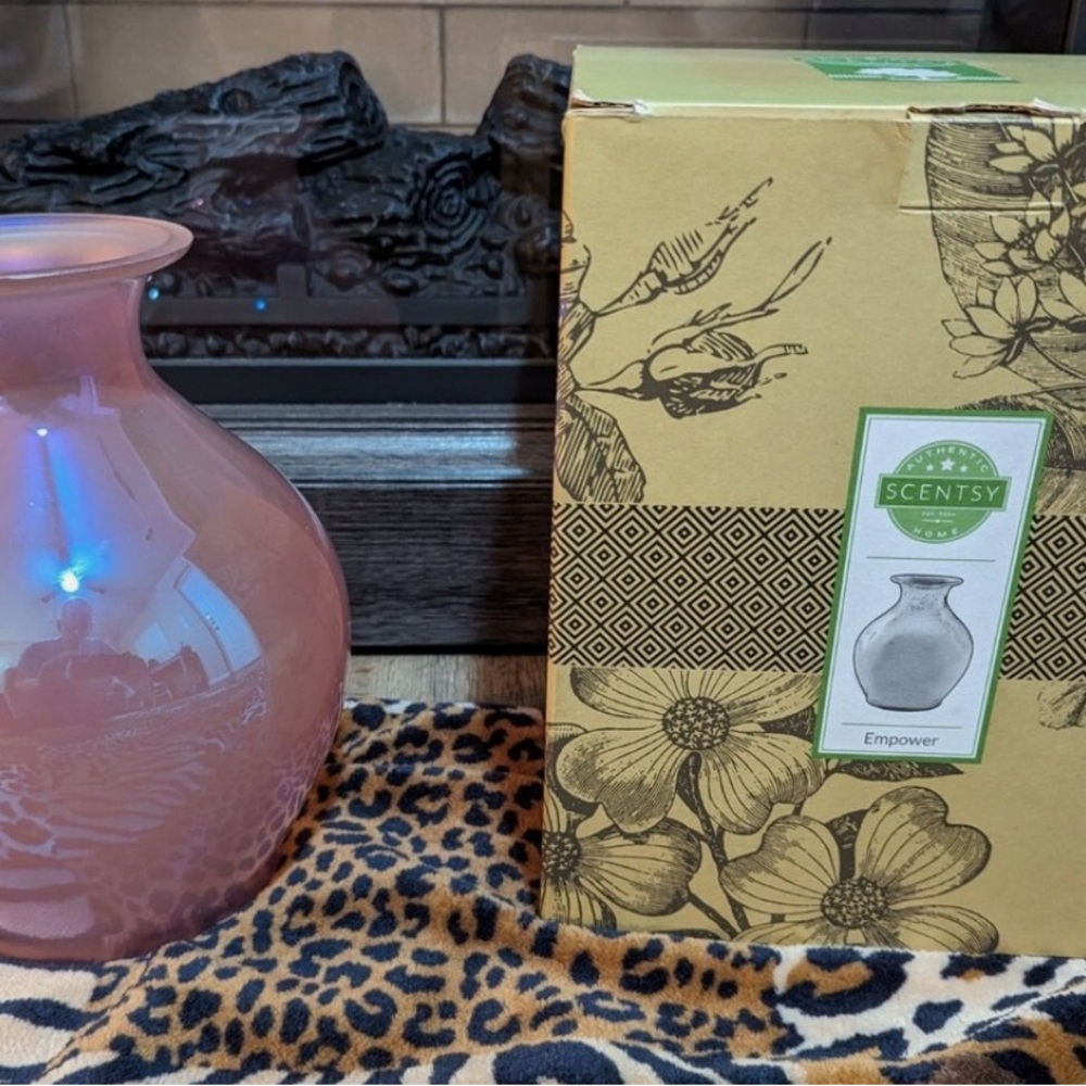Scentsy Pink Ceramic Accent Vase